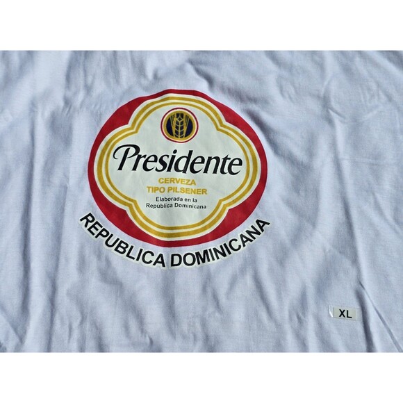 Vintage Presidente Beer T Shirt Mens Extra Large Xl Alcohol New With Tags NOS - Picture 3 of 12